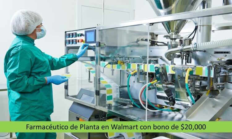 Farmacéutico de Planta en Walmart